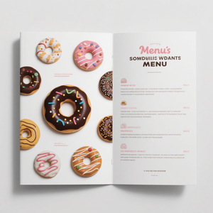 Độ phân giải cao menu thiết kế mẫu Cmyk bố trí cho in sẵn sàng PDF <span class=keywords><strong>PSD</strong></span> menu cho giấy & bìa in ấn - Product Image 3