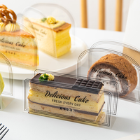 100 pièces Mousse transparente entourant le bord plateau d'emballage collier de gâteau en plastique clair conteneur à Dessert pour la décoration de cuisson
