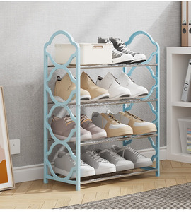 Organizador Moderno para Zapatos de 5 Niveles a Prueba de Polvo para el Hogar Estante Metálico de Plástico para Almacenamiento y Exhibición - Product Image 6
