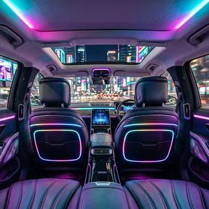 Premium Automotive Interior LED Light Guiding <b>Panel</b> with Optical Grade LGP Diffuser Film for Sunvisor <b>Mirror</b> Cover Backlighting - Product Image 1