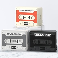 Étui de protection en silicone pour écouteurs compatible avec les modèles 3 et 4/5, design mignon en forme de cassette, style Instagram