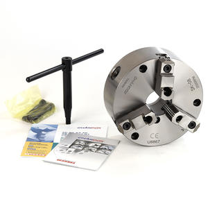 Mandrin manuel à trois mâchoires robuste Qiandao SK-8 de Taïwan pour tours à métaux, en acier durable, gamme complète de modèles disponibles - Product Image 3