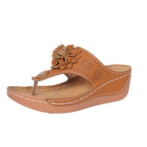 <span class=keywords><strong>Sandales</strong></span> <span class=keywords><strong>compensées</strong></span> d'été pour femmes à bout ouvert, à talon compensé fleuri, à semelle épaisse et ajourées, grandes tailles, pour le commerce international - Product Image 5