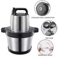 Machine à hacher la viande 6L 8L, mélangeur à piler le fufu, broyeur électrique multifonction portable pour viande, légumes, haricots, pour usage domestique