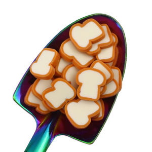 500G 10MM Miniature Alimentaire Toast Pain Polymère Argile Saupoudrer Tranches Toast Pain pour Slime DIY Artisanat Art Décoration Nail Tumblers - Product Image 3