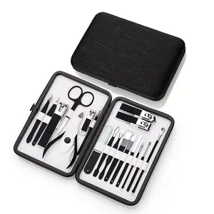 Strumenti professionali per il trucco 18 pezzi in acciaio inossidabile tagliaunghie Set Manicure per la cura di bellezza - Product Image 4