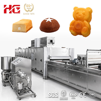 Ligne de production de gâteaux fantaisie industrielle, moule 3D, solution clé en main de traitement automatique des gâteaux, ligne de gâteaux façonnés 250 kg/h