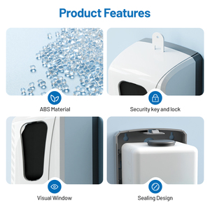 Distributeur automatique de <span class=keywords><strong>savon</strong></span> de grande capacité, 1000ml 500ml, désinfectant pour la salle de bains, pulvérisation et mousse à spray, désinfectant - Product Image 5