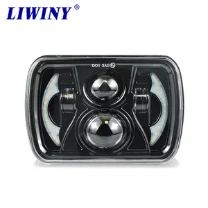 Liwiny ไฟหน้า LED 7นิ้วลำแสงสูงต่ำสำหรับการขับขี่รถจักรยานยนต์รถยนต์รถบรรทุกอุปกรณ์เสริม