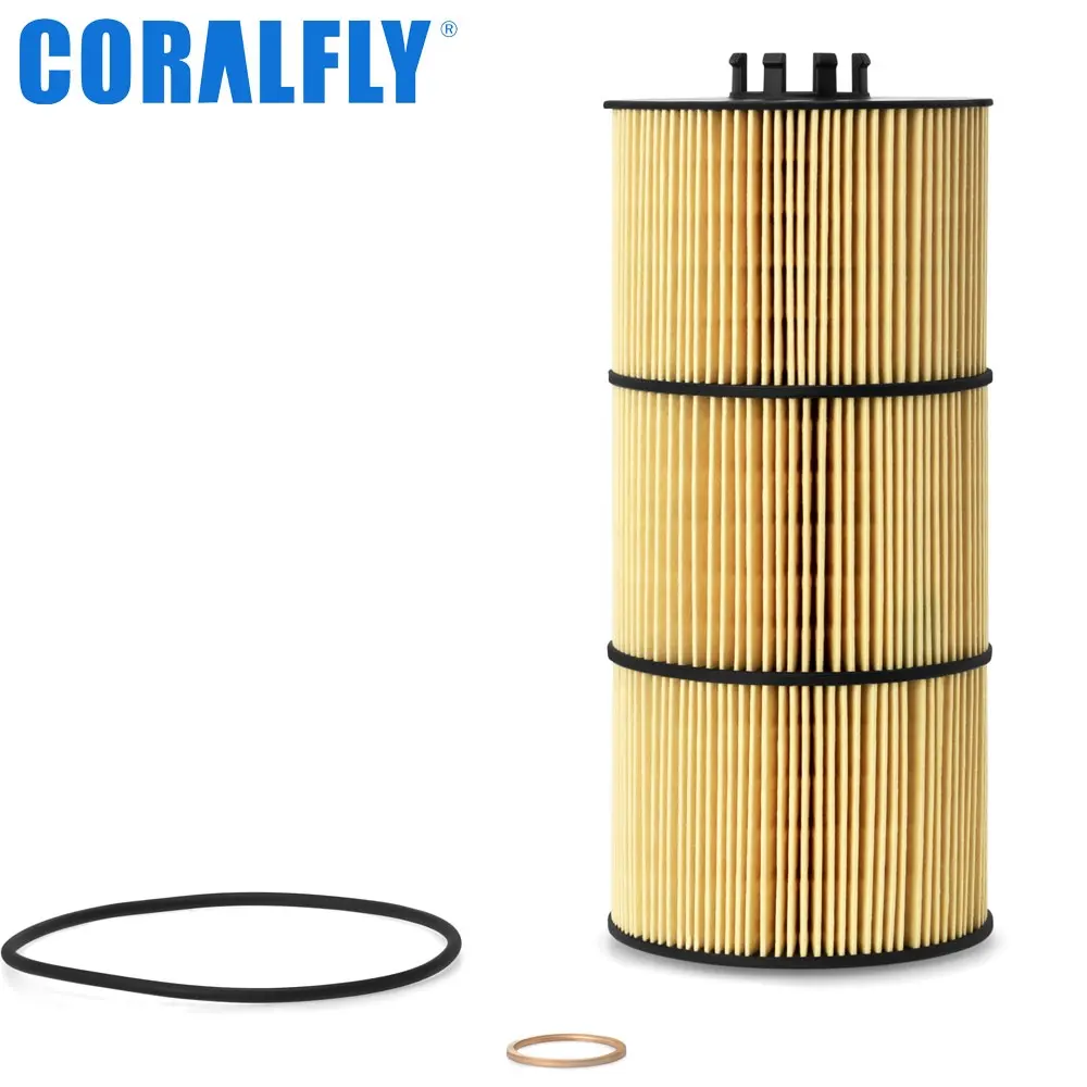 Coralfly-filtro de aceite para motor diésel de camión, OEM, DD13, DD15, DD16, A4721800509, 4721800109, A4731800909, P7505, LF17511, Fleetguard