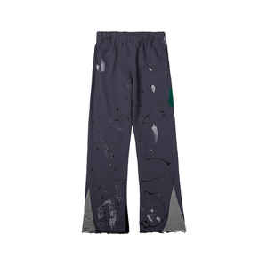 Pantalon de survêtement vintage GALLERY Splash-Ink Graffiti, taille mi-haute, plissé devant, coupe droite, décontracté, pour hommes et femmes, NOUVEAU - Product Image 5