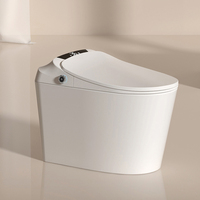 Nouveau design d'appareils sanitaires capteur de pied chasse automatique une pièce en céramique intelligente cuvette de toilette salle de bain toilette électrique intelligente