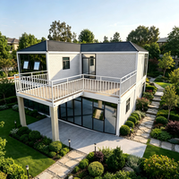 Maison préfabriquée SKYLINE en conteneur, panneau sandwich en acier modulaire, bâtiment portable, villa, bureau, hôtel, hébergement respirant