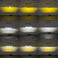 Kit de fixation pour feux antibrouillard VAHID pour Hyundai Accent 2011-2017, lentille de projecteur Bi-LED, 3 couleurs, faisceau haut et bas, Plug and Play