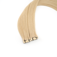 Extensions à bandes adhésives 100% cheveux humains Remy vierges, qualité professionnelle, cuticules alignées, double tirage, mèches naturelles douces et soyeuses, lot