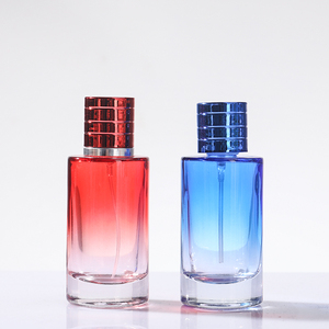Pulverizador de bomba transparente redonda de Color degradado de 50ml personalizado botella de aceite de Perfume de vidrio fragancia Parfum <span class=keywords><strong>atomizador</strong></span> engarzado superior - Product Image 6