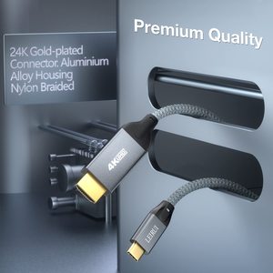 Syong USB C để cáp HDMI 1.5/1.8/3M | 4K60hz | USB 3.1 Loại C để dây 2.0 HDMI cho văn phòng nhà, <span class=keywords><strong>Thunderbolt</strong></span> 3/4 tương thích - Product Image 2
