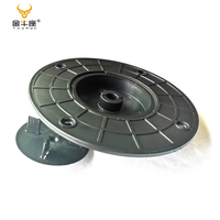 Système de pieds de terrasse en plastique pour poutres en aluminium, pieds de terrasse flexibles et réglables pour terrasses en WPC