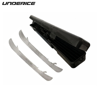Underice Skate Blade Case Organizer for Hockey Players with Durable Shell Soft Interior Holds Sets Steel Blade Storage Case