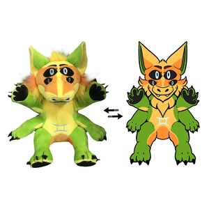 Costume de loup en peluche personnalisé, design créatif d'anime 2023, loup-garou mignon et doux, jouets en peluche pour animaux - Product Image 2