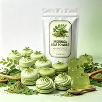 Bubuk Daun Moringa Alami Terlaris Label Pribadi OEM Kelas Makanan