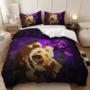 <span class=keywords><strong>Copripiumino</strong></span> con Motivo a Farfalle <span class=keywords><strong>Blu</strong></span> e Fiori, Set di Biancheria da Letto con Stampa 3D, <span class=keywords><strong>Copripiumino</strong></span> Personalizzato all'Ingrosso - Product Image 4