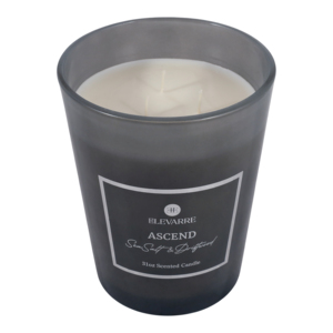Candela Profumata ELEVARRE Ascend 31oz con Fragranza di Sale Marino e Legno di Recupero in Barattolo - Product Image 4