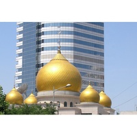 Dôme en verre design moderne à ossature spatiale Bâtiment du dôme de la mosquée de l'église