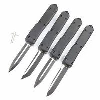 Couteau de camping en plein air UT70 en alliage d'aluminium revêtu de titane noir M390 couteau de poche de chasse