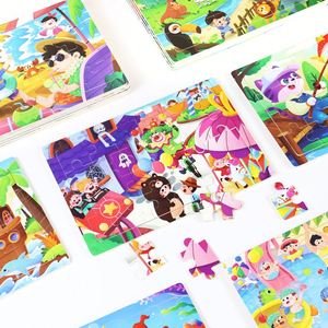 24 Pieces Cartoon Animal 3D Creative Wooden Puzzles for Kids Early Education Enlightenment Desktop Toys Manufacturer Direct Sale - Product Image 2