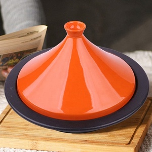 Vente <span class=keywords><strong>en</strong></span> gros de grandes tagines marocaines <span class=keywords><strong>en</strong></span> <span class=keywords><strong>fonte</strong></span> <span class=keywords><strong>émaillée</strong></span> pour la cuisine, avec couvercle, pour cuisiner du poulet - Product Image 6