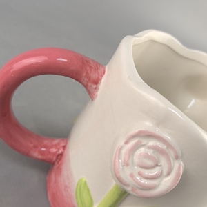 ที่นวดมือรูปดอกไม้สุดสร้างสรรค์แก้วเซรามิกรูปหัวใจผู้หญิงสามมิติบรรเทาดอกทิวลิปลมระฆังวันหยุด - Product Image 6