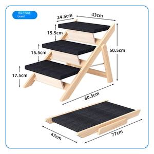 <span class=keywords><strong>Escalier</strong></span> pour animaux de compagnie le plus vendu, en <span class=keywords><strong>bois</strong></span> massif, avec une forte capacité de charge, <span class=keywords><strong>rampe</strong></span> pliable en <span class=keywords><strong>bois</strong></span> durable pour chien, <span class=keywords><strong>escalier</strong></span> pour animaux de compagnie - Product Image 4