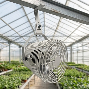 Ventilador de Circulación de Aire de Techo con Control Remoto, de 12 Pulgadas, Metálico, de Corriente Continua, para Invernadero, Cultivo Hidropónico y Granja Vertical - Product Image 1