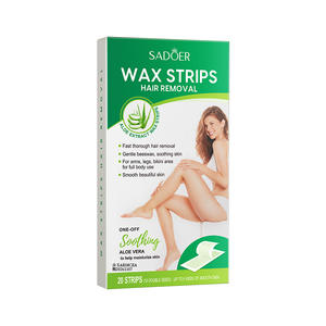 Bandes d'épilation à la <span class=keywords><strong>cire</strong></span> pour l'épilation à froid des sourcils prédécoupés OEM SADOER Body Face - Product Image 4