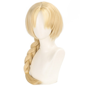 Peluca de cosplay de Jeanne d'Arc de Lord Shengda Prostitute Year, con simulación de cuero cabelludo, trenzada con diseño de cabeza de medusa dorada en la parte superior - Product Image 2
