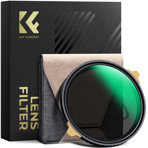 K&F <span class=keywords><strong>Concept</strong></span> Cadre en cuivre 67-82 mm, verre optique réglable ND2-32, film vert anti-reflet, résistant aux rayures, imperméable - Product Image 1
