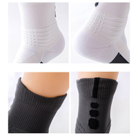 Chaussettes de sport athlétiques personnalisées avec logo, chaussettes de basket-ball Terry Elite pour hommes