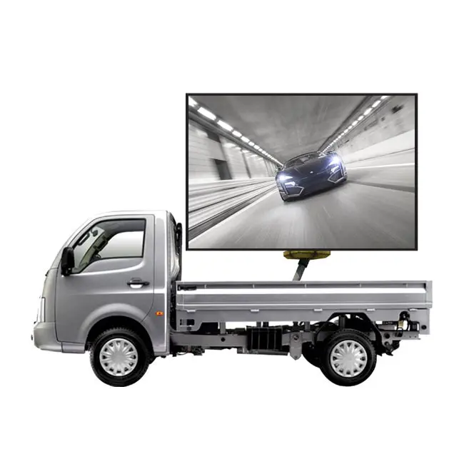 Panneau de sport de véhicule publicitaire mobile extérieur haute luminosité P4mm Panneau d'affichage portable monté sur camion Écran LED