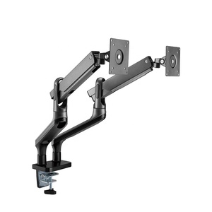 LUMI Dual Monitor Desk Mounts Premium <span class=keywords><strong>Double</strong></span> VESA Aluminium Swivel Spring-Assisted Monitor Arm Stand for 32 Inch Computer Screen - Product Image 1