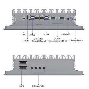 12.1 Inch Industrial Embedded Panel PC Capacitive Touch Screen with J1900 I5-4200U I5-7200U 8250U 6200U IP65 All-in-One Computer - Product Image 2