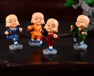 ขายส่ง พุทธ little monk รูปปั้น-Fengshui โต๊ะบทคัดย่อทรายสวนสำหรับโต๊ะน่ารักพุทธจีน Figurine รูปปั้นเล็กๆน้อยๆ Figurines