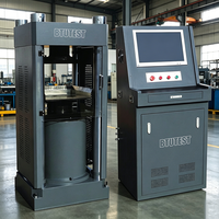 Máquina de Ensayo de Compresión Automática ASTM EN 2000-4000kN para Hormigón, Cubos, Bloques y Cilindros, con Cuatro Columnas, Estructura Rígida y Pistón de Acción Simple