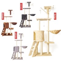 Manmiao MT05 Arbre à chat interactif de luxe moderne, conçu sur mesure, écologique, avec griffoir et structure d'escalade en bois, jouet pour animaux de compagnie