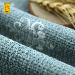 Diseño <span class=keywords><strong>de</strong></span> moda algodón hilo <span class=keywords><strong>de</strong></span> poliéster teñido Jacquard Batik tela crepé doble <span class=keywords><strong>harina</strong></span> punto tela vestido falda GOTS tela <span class=keywords><strong>de</strong></span> algodón - Product Image 6