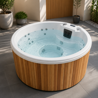 2026 Heißer Verkauf Luxuriöser Beliebter 6-Personen Runder Outdoor-Whirlpool Spa-Pool Sexy Acryl-Massage-Jacuzzi Whirlpool Spa für Draußen