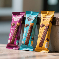 Op maat gemaakte verzegelbare plastic Mylar folie voedselverpakking zak voor chocolade, snacks en energierijke repen