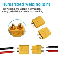Connecteurs XT60 en plastique jaunes mâles et femelles, fiches d'alimentation pour batteries LiPo RC, vente en gros, DIY