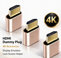 Vente en gros : Émulateur d'affichage virtuel HDTV 4K plaqué or pour PC sans tête, test de minage GPU et distributeurs