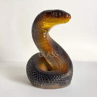 Boîtes cadeaux personnalisées faites à la main avec logos, ornement de serpent en cristal sculpté à la main, moderne et durable, décoration d'intérieur, objet de collection, cadeau de mariage